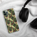 Load image into Gallery viewer, Green Woodland Camo style iPhone Case
