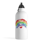 Load image into Gallery viewer, Rainbow heart Stainless Steel Water Bottle
