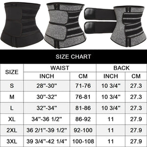 Waist Trainer - Sauna Waist Trainer Corset Sweat Belt for Weight Loss Compression Trimmer Workout Fitness