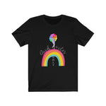 Load image into Gallery viewer, Good vibes only Pride Shirt, Rainbow American Flag Shirt, LGBT Shirt, Lesbian Pride Shirt, LGBT Equality Shirt, Gay Lesbian LGBT Pride Outfit
