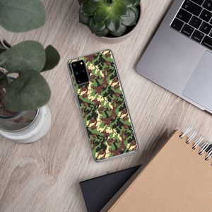 Green Woodland Camo Design Samsung Case